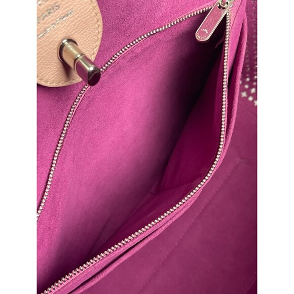 LOUIS VUITTON Calfskin Perforated Lockme Cabas Rose Poudre Bag Shoulder Tote - Picture 12 of 16